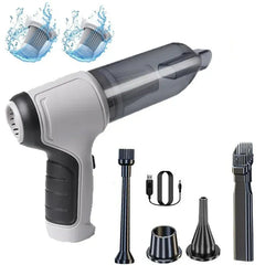 Mini Vacuum Cleaner for Car, Wireless Handheld Vacuum Cleaner, Strong Suction Hand Car Vacuum Cleaner, Portable Vacuum Cleaner for Home, Car, Office (Grey)